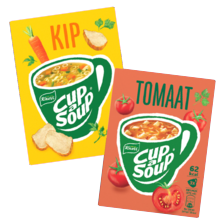 Alle cup-a-soup, good noodles of pasta cups